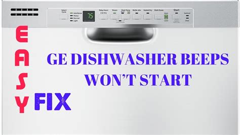 The selector knob will be in the off position when you first turn on the dryer. . Frigidaire dishwasher beeping 3 times
